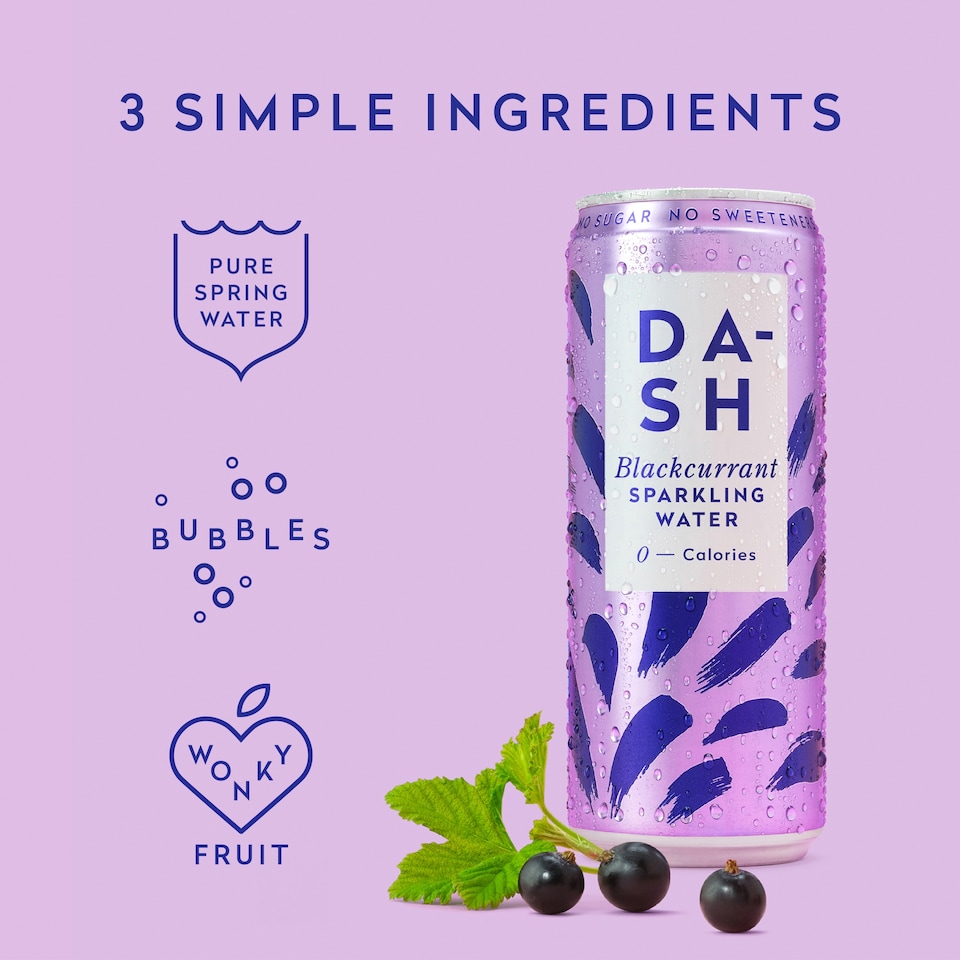image 1 of Dash B/Crn Infused Sparkling Water 4X330ml