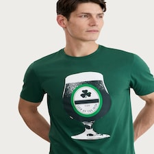 F&F Pure Cotton Luck of the Irish Print T-Shirt in Green