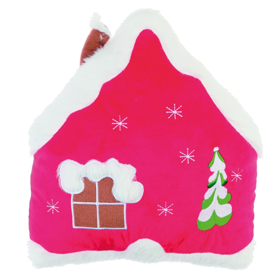 Winter House Shape Cushion 33 x 33 cm