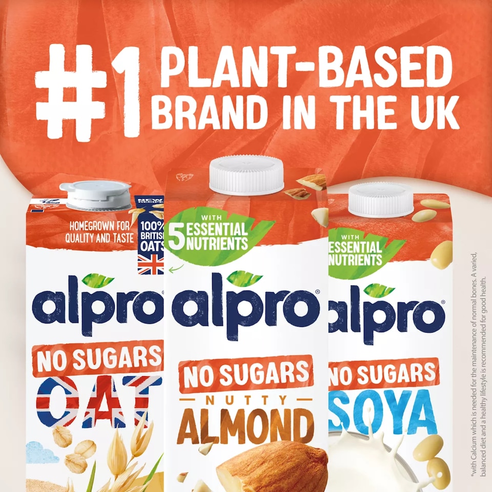 image 1 of Alpro Almond No Sugar Long Life Dairy Free Drink 1L