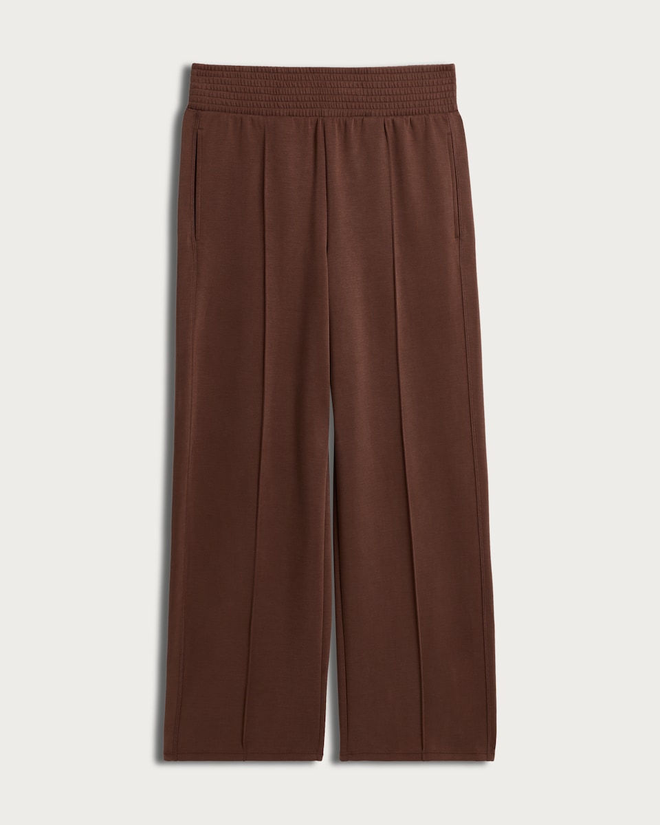 The F&F Edit Wide Leg Loungewear Trousers in Chocolate