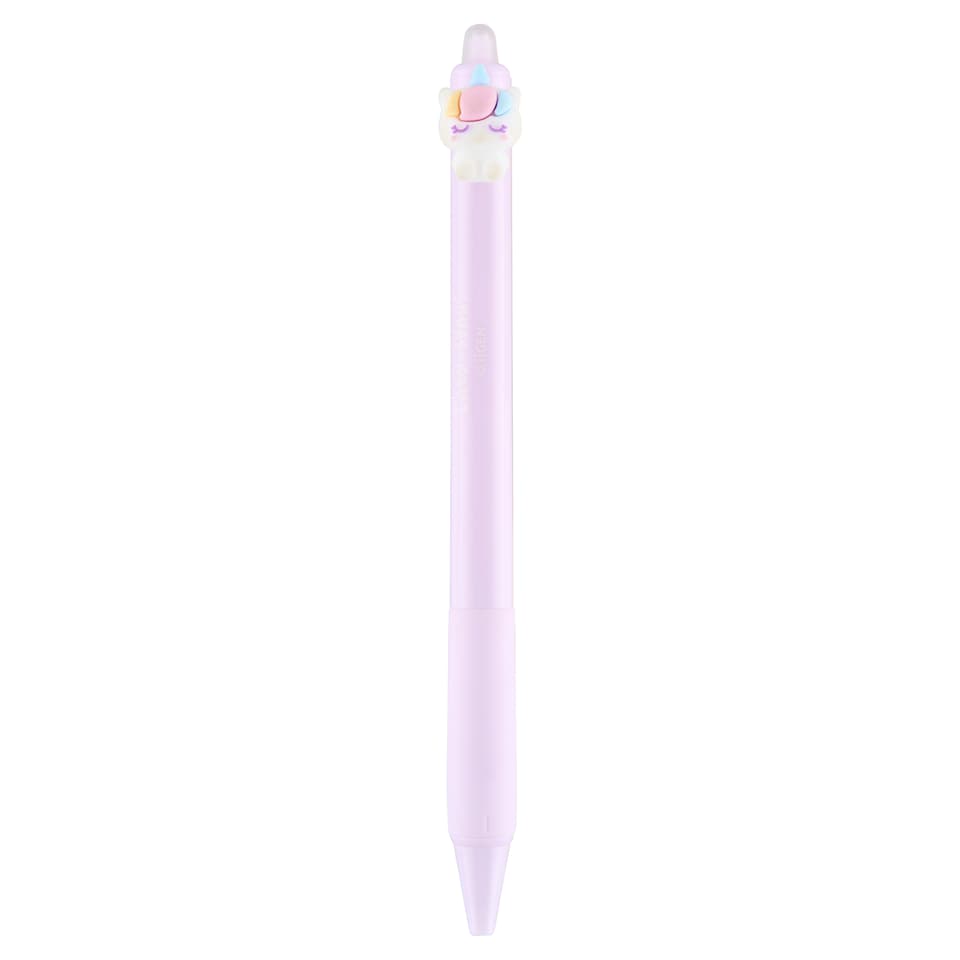 Unicorn Purple Squishy Erasable Clic Gel Pen
