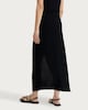 image 3 of F&F Buckle Split Hem Midi Co-ord Skirt in Black
