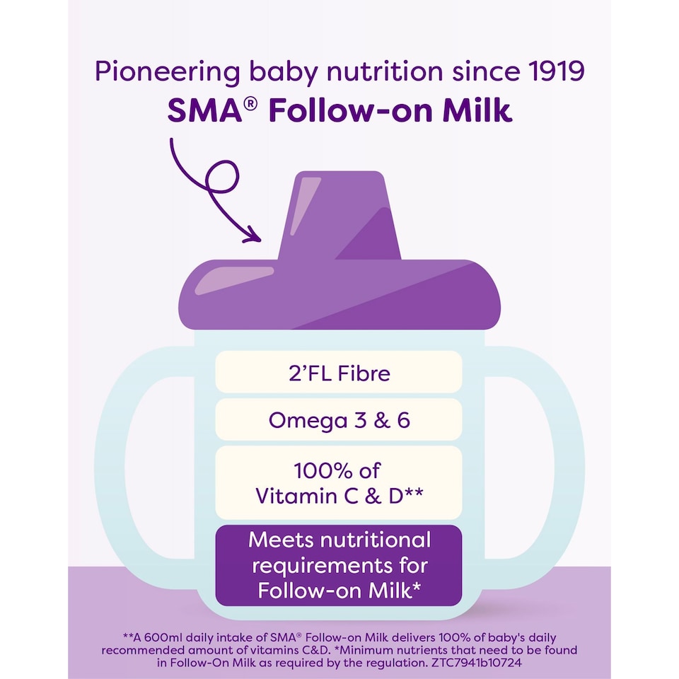 image 1 of SMA Follow-On Baby Milk Powder Formula 6-12 Months 800 G