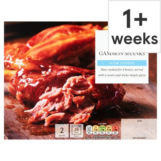 Tesco Maple Gammon Shanks 540G Tesco Groceries