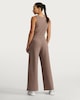 image 4 of F&F Active Ribbed Wide Leg Leggings  in Brown