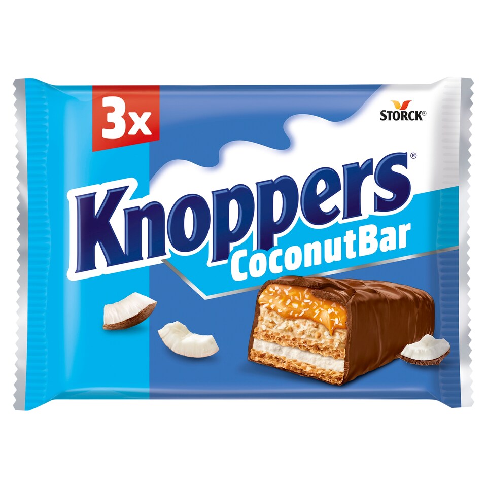 Knoppers Coconut Waffle Bar With Milk Cream 3X40g