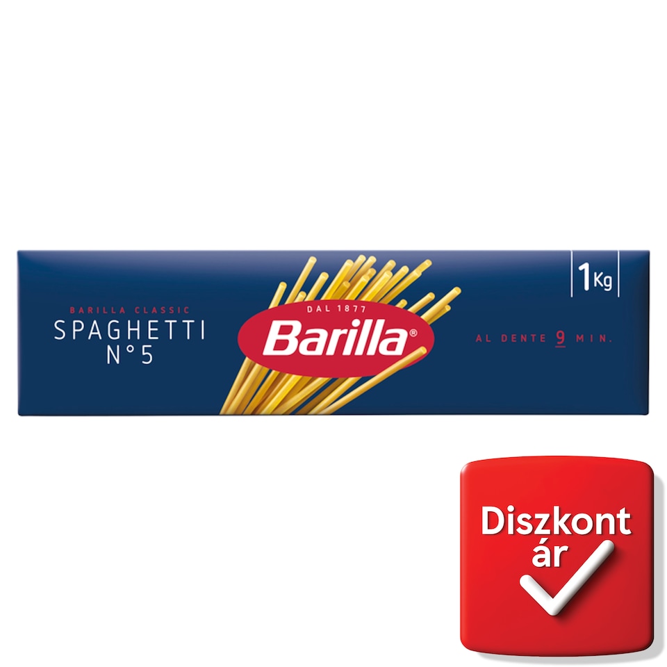 Barilla Spaghetti szálas durum száraztészta 1000 g