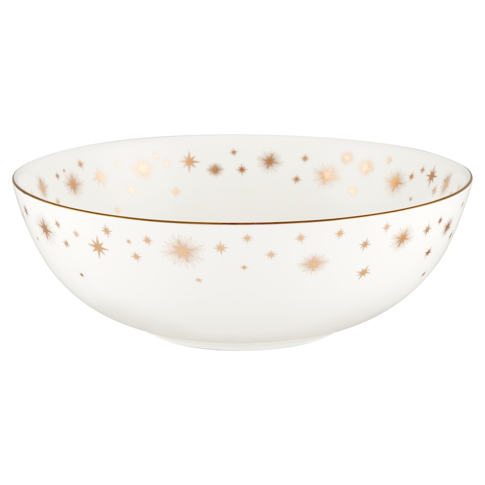 F&F Home Gold Star Serve Bowl