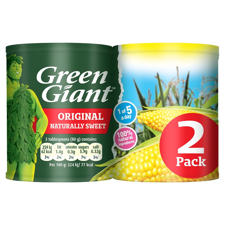 Green Giant Original Sweet Corn 2X198g