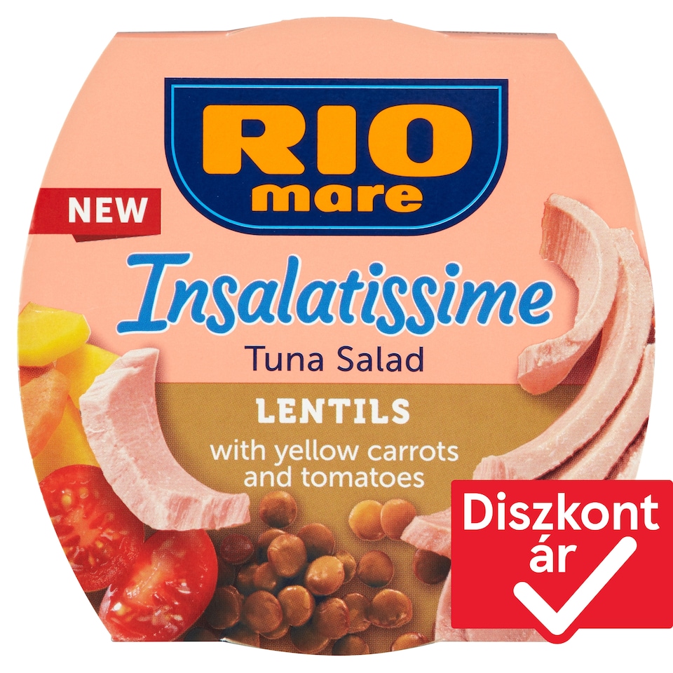 Rio Mare Insalatissime Tuna Salad with Lentils, Yellow Carrots and Tomatoes 160 g