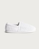 image 1 of F&F Fleece Chevron Patterned Slippers in Grey