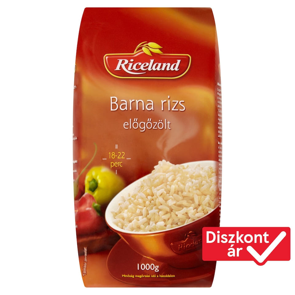 Riceland Előgőzölt Barna rizs 1000 g