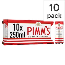 Pimm's no1 and Lemonade Ready to Drink premix 10 x 250ml