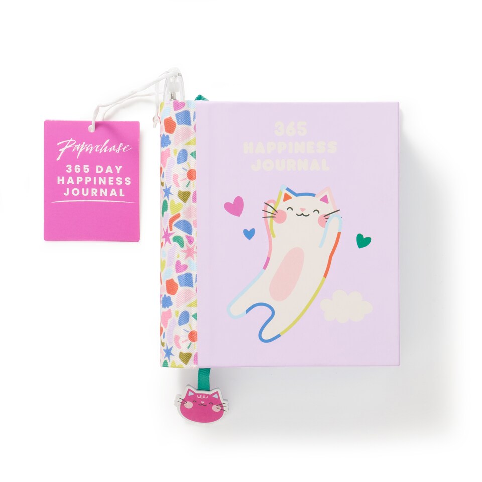 image 1 of Paperchase Terrazzo Cats 365 Happiness Journal