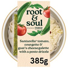 Root & Soul Santarella Tomato, Courgette & Goats Cheese Galette With A Pesto Drizzle 385g