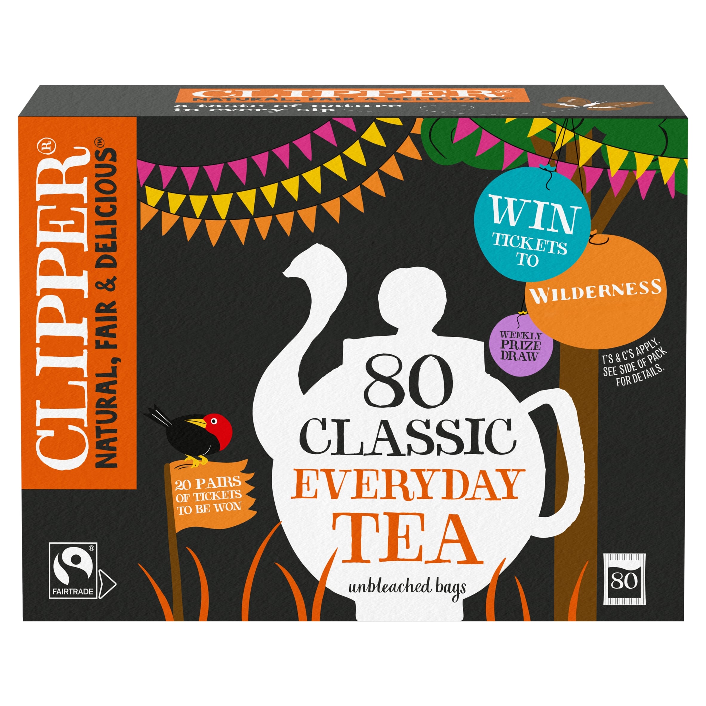 Clipper Fairtrade Everyday Tea 80 Bags 232g