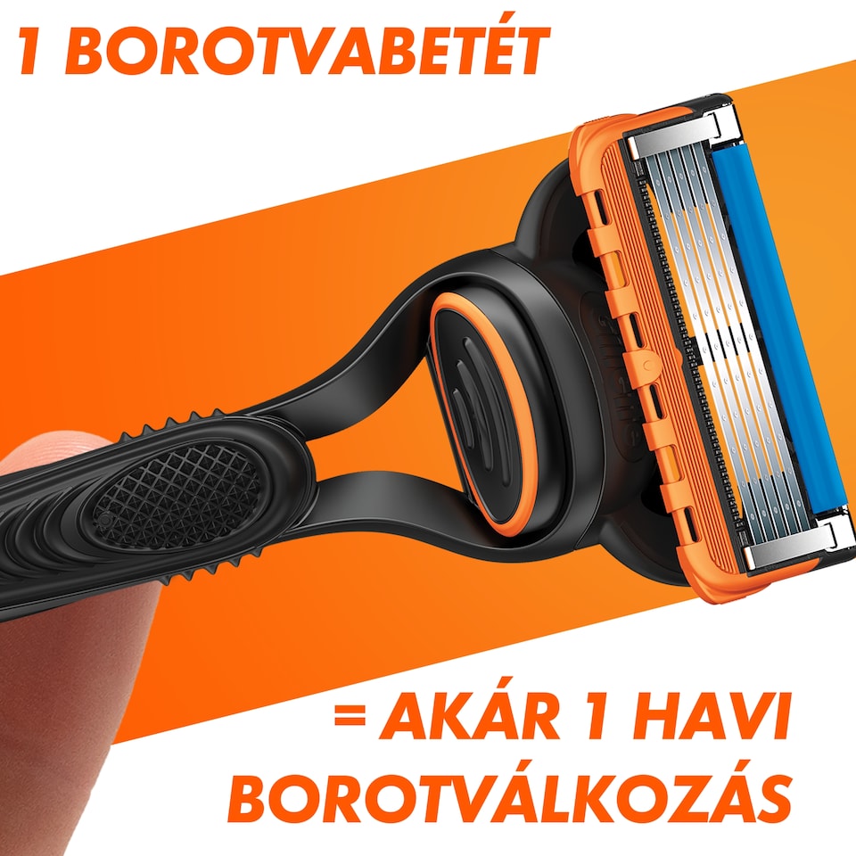 Gillette Fusion5 Férfi Borotva, 1 db Gillette Borotva, 2 db Borotvabetét 1. kép