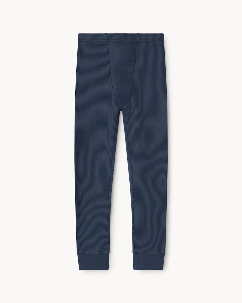 image 1 of F&F Boys WARMPLUS™ Medium Warmth Thermal Long Johns in Navy