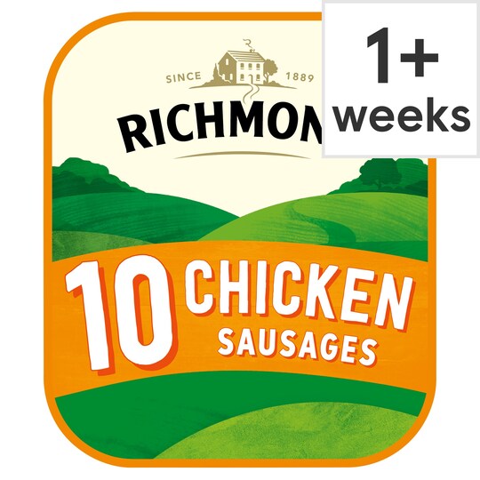 Richmond Chicken Sausages 10 Pack 340G Tesco Groceries