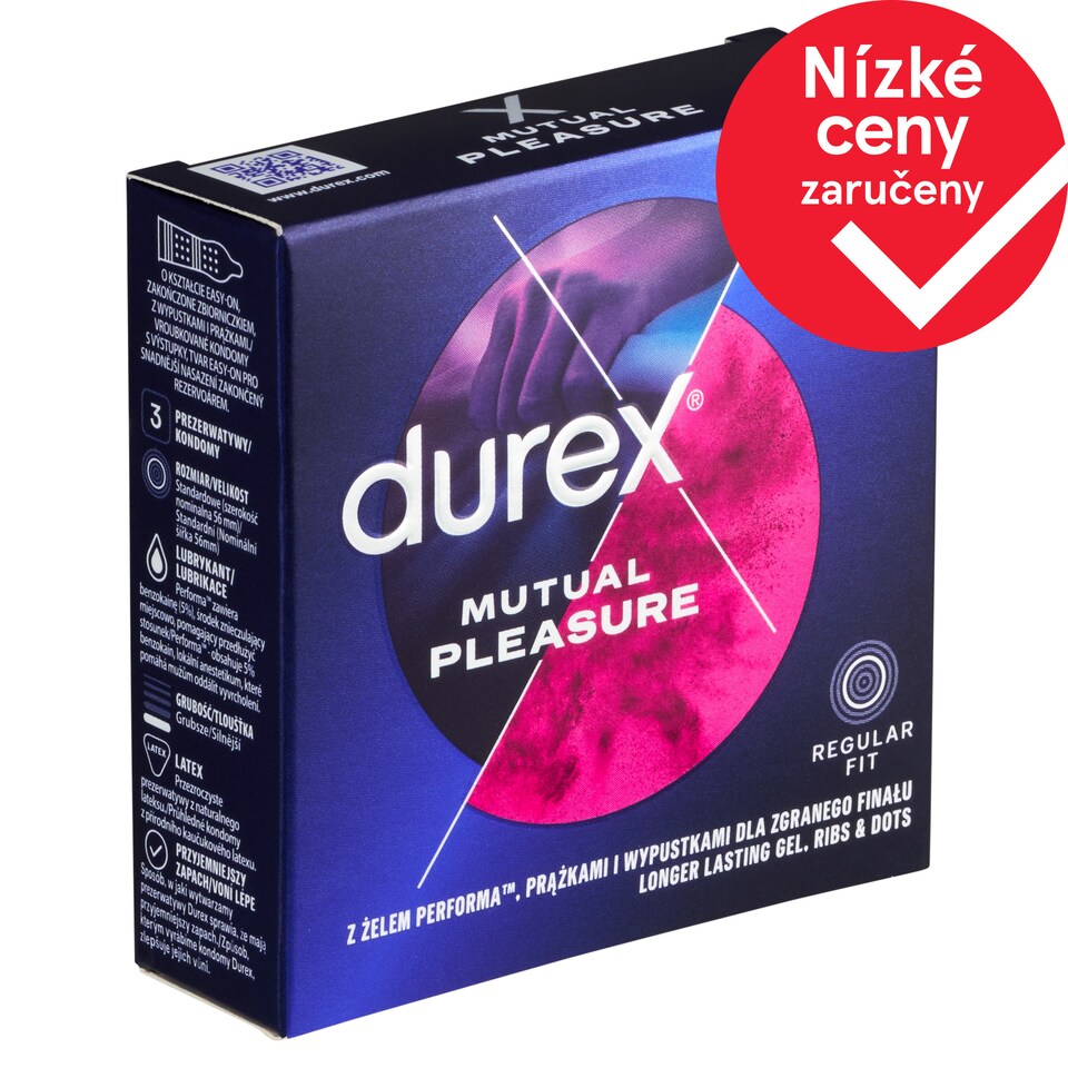 Durex Mutual Pleasure kondomy 3 ks