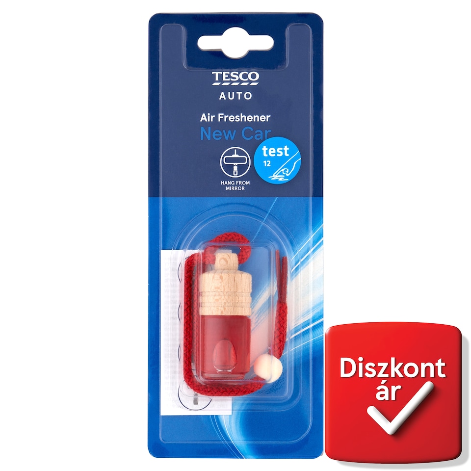 Tesco Auto Hanging Wooden Új autó légfrissítő 5 ml