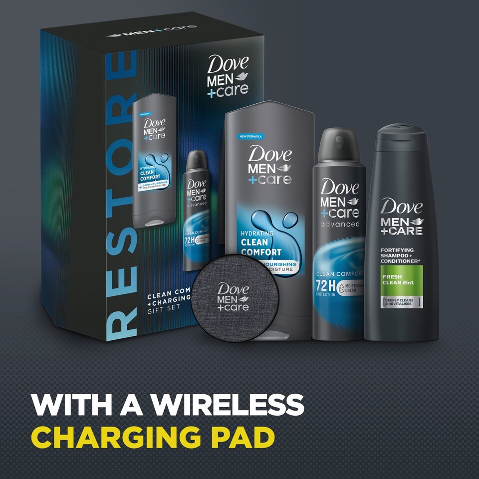 image 1 of Dove Men Plus Care Clean Comfort & Charging Pad