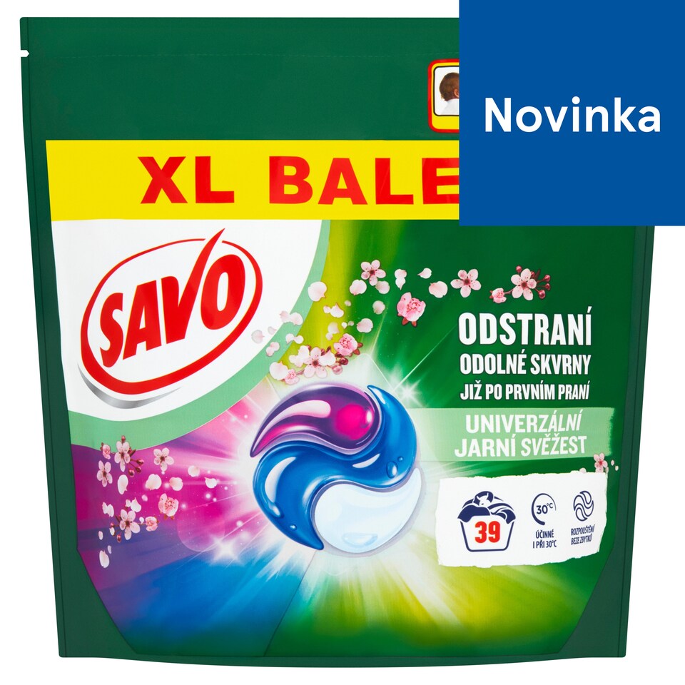 obrázok 1 z Savo Univerzálne jarná sviežosť gélové kapsuly na pranie 39 praní 822,9 g