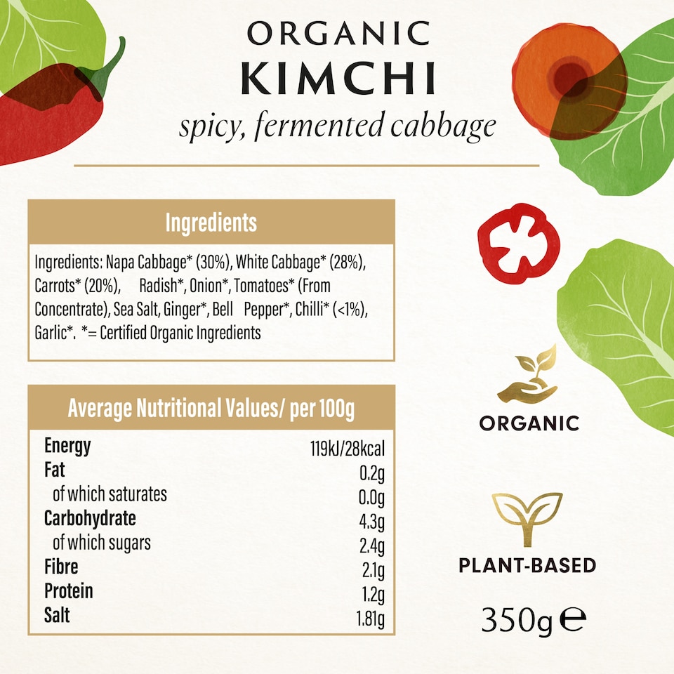image 1 of Biona Organic Kimchi 350G