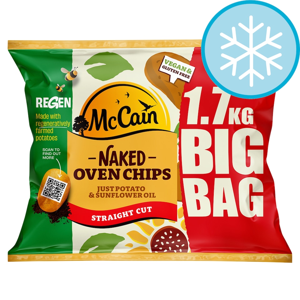 McCain Naked Oven Chips Straight Cut 1.7KG