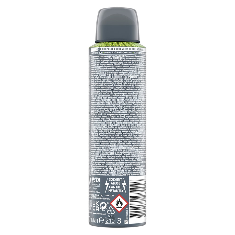 image 1 of Dove Men+Care Sport Fresh 72h Antiperspirant Deodorant 150ml