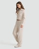 image 2 of OH ME OH MY Cable Knit Zip-Up Jumper with Wool in Neutral