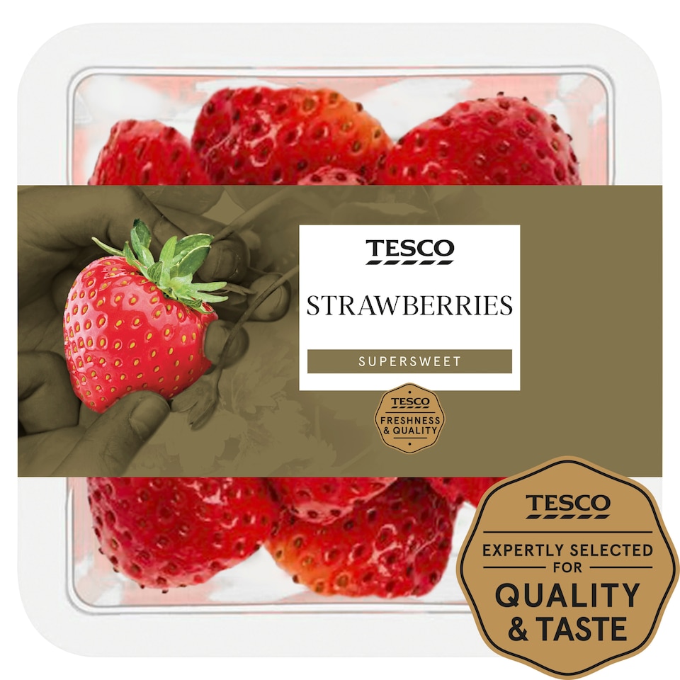 image 1 of Tesco Supersweet Strawberries 100G