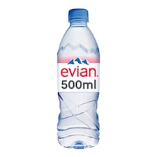 Evian Natural Bottled Mineral Still Water 500ml