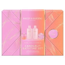 Baylis & Harding Jojoba, Vanilla & Almond Oil  Candlelit Bathtime Gift Set