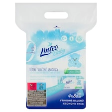 Linteo Baby Aloe Vera Baby Wet Wipes 4 x 80 pcs