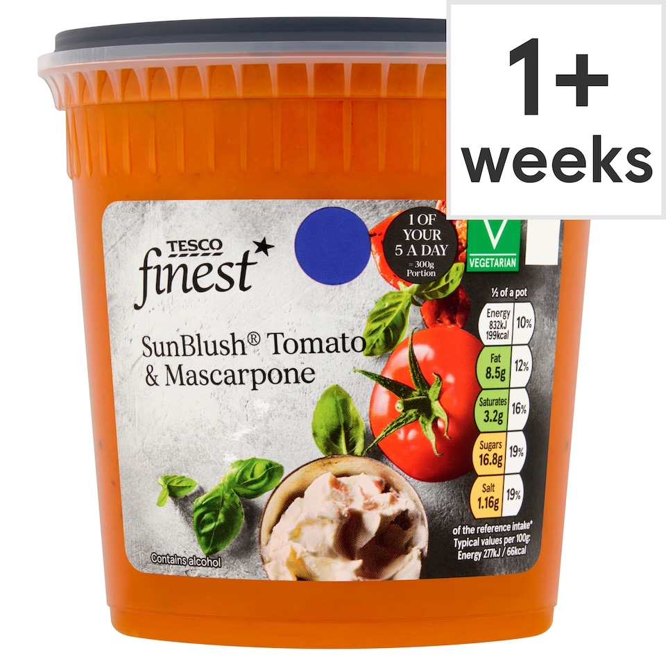 Tesco Finest Sunblush Tomato & Mascarpone Soup 600g