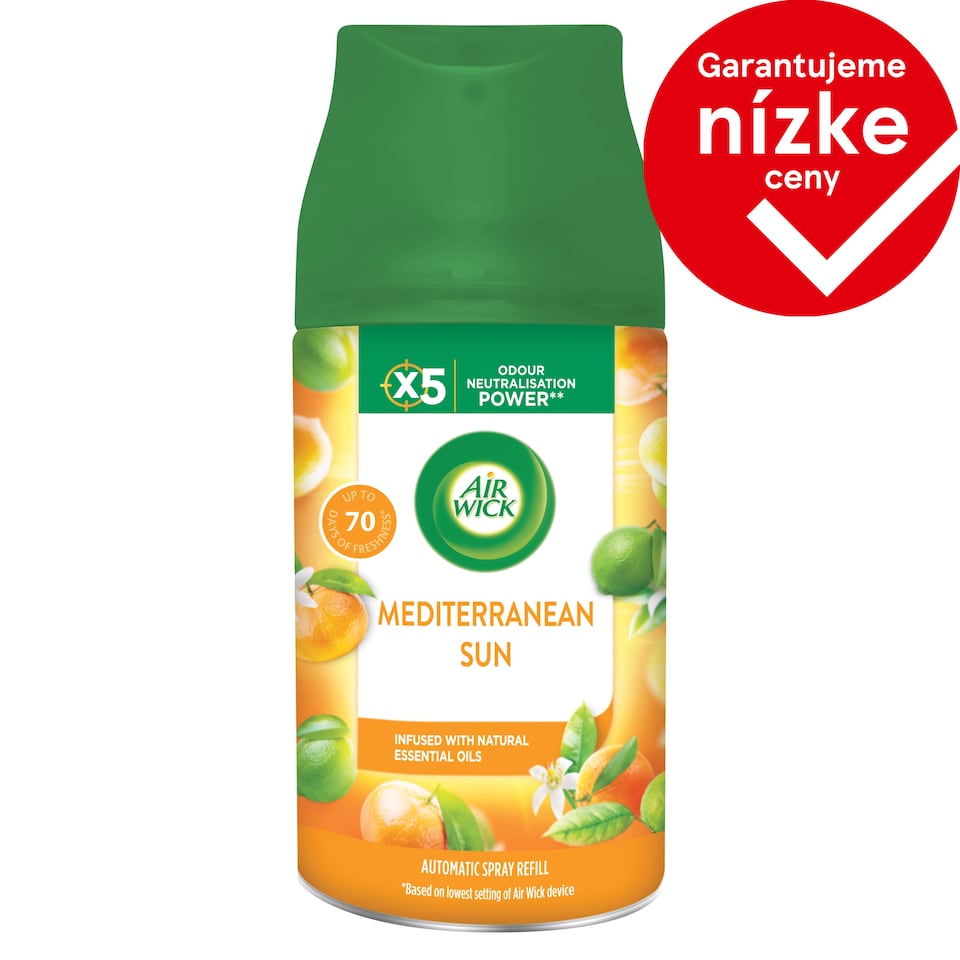Air Wick Freshmatic náplň do osviežovača vzduchu - Stredomorské slnko 250 ml