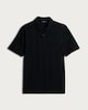 image 4 of F&F Pure Cotton Textured Polo Shirt in Black