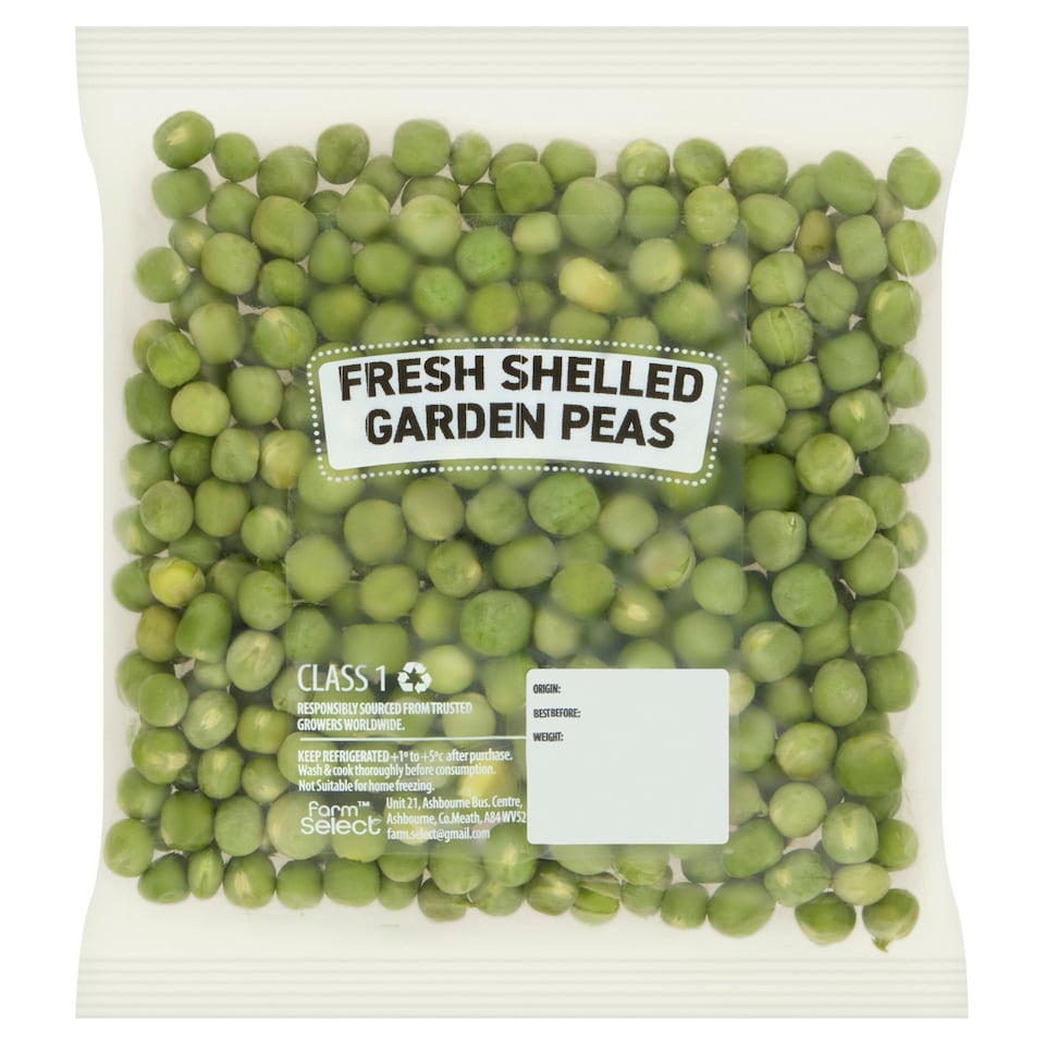 Farm Select Fresh Shelled Garden Peas 150g