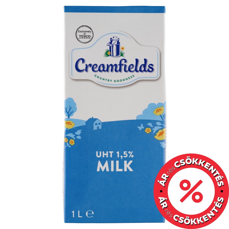 Creamfields UHT Low-Fat Milk 1,5% 1 l