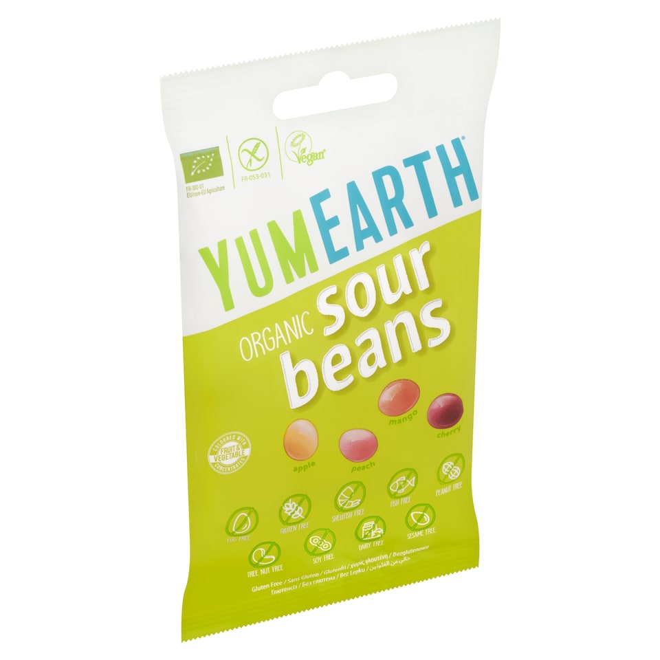 YumEarth Bio kyselé želé bonbony mix příchutí 50g