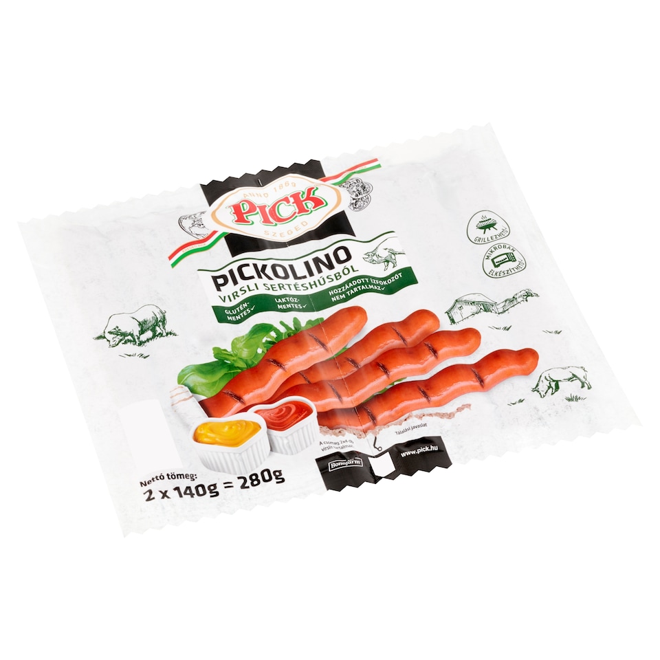 image 1 of PICK Pickolino Pork Frankfurters 2 x 140 g (280 g)