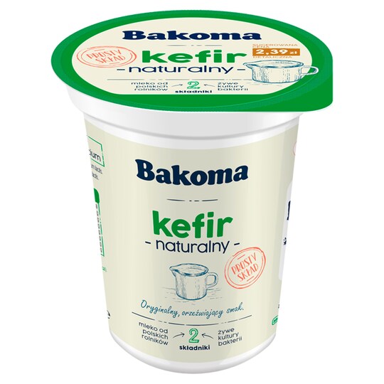 Bakoma Kefir Yogurt Style Drink 380G Tesco Groceries
