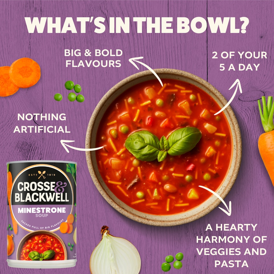 image 1 of Crosse & Blackwell Minestrone Soup 400g