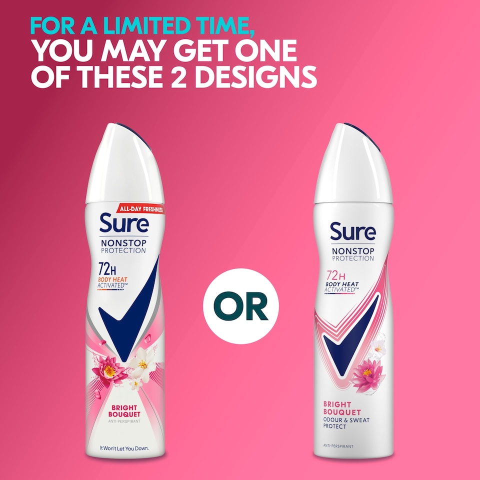 image 1 of Sure Women Bright Bouquet 72h Nonstop Protection Antiperspirant Deodorant 150ml
