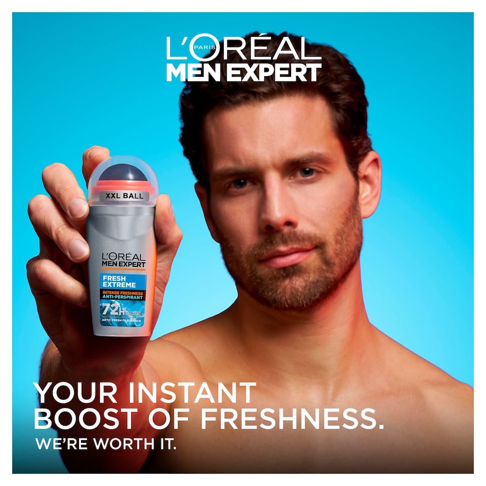 image 1 of L'Oreal Men Expert Roll On Fresh Extreme Deodorant 100ml