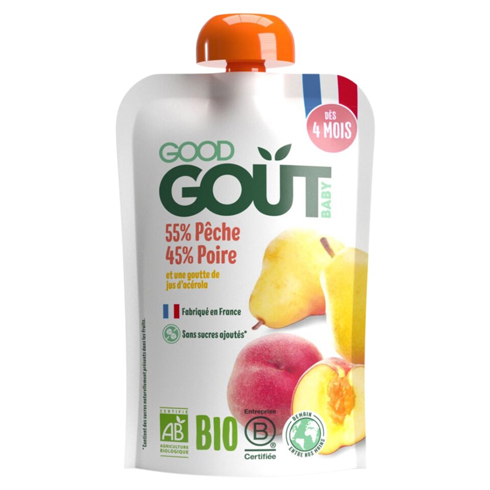 Good Gout Organic Peach with Pear 120 g