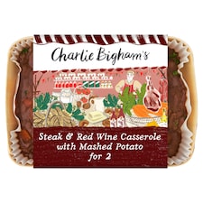 Charlie Bigham's Steak & Red Wine Casserole With Mashed Potato 800g