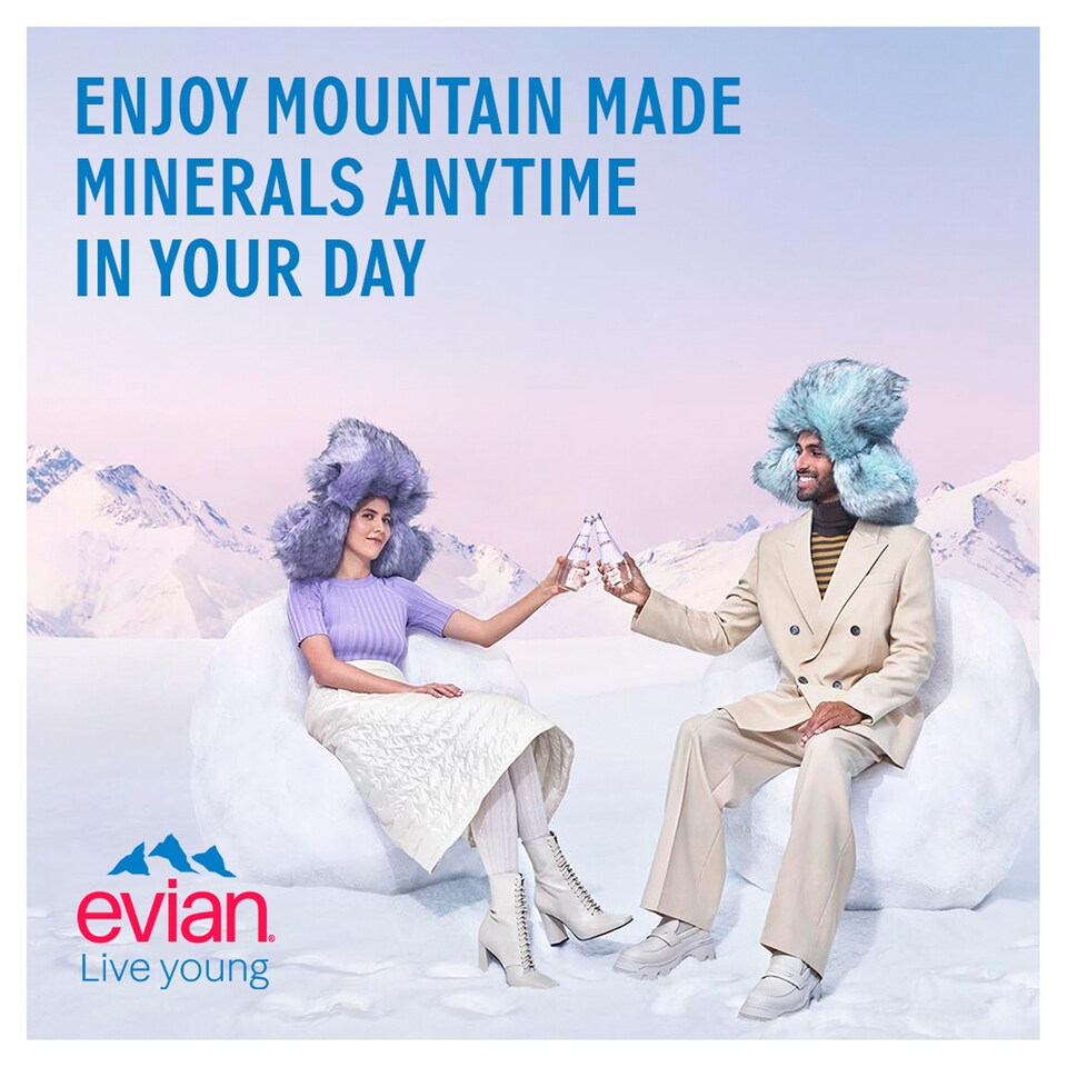 image 1 of Evian Pure Glass Bottle 750 Ml